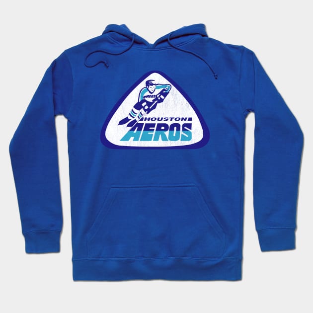 Defunct Houston Aeros Hockey 1972 Hoodie by LocalZonly